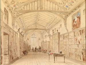 Library, Shrewsbury School, early 19th century