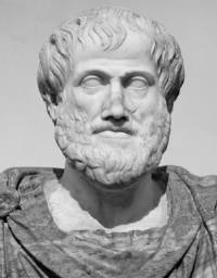 Picture of a bust of Aristotle