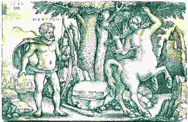 Hercules slaying the centaur Nessus