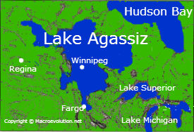 Lake Agassiz map