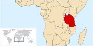 Location of Tanzania