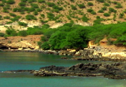 Rocky shoreline, Santiago