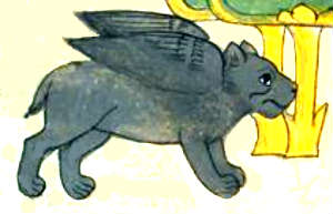 winged cat